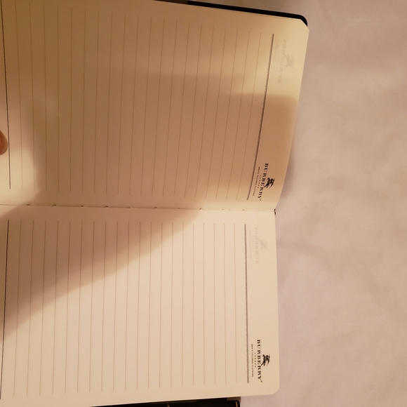 Burberry Black and Gray Leather Journal - Picture 2 of 3
